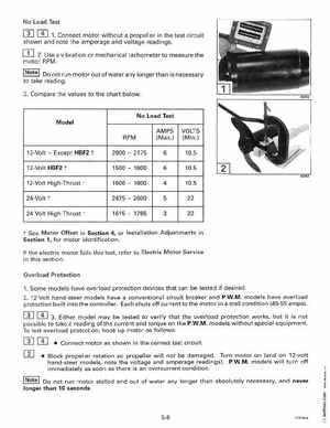1996 Johnson Evinrude "ED" Electric Outboards Service Manual, P/N 507119, Page 135