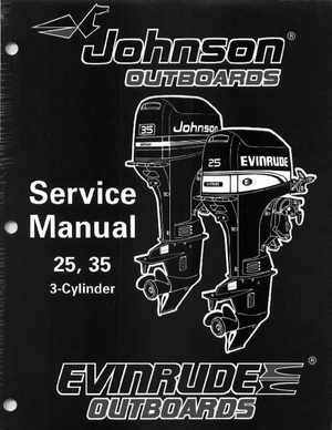 1996 Johnson/Evinrude Outboards 25, 35 3-Cylinder Service Manual, Page 1