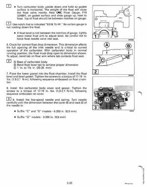 1996 Johnson/Evinrude Outboards 25, 35 3-Cylinder Service Manual, Page 74