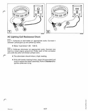1996 Johnson/Evinrude Outboards 25, 35 3-Cylinder Service Manual, Page 252