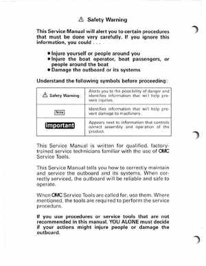 1996 Johnson/Evinrude Outboards 50 thru 70 3-Cylinder Service Manual, Page 2