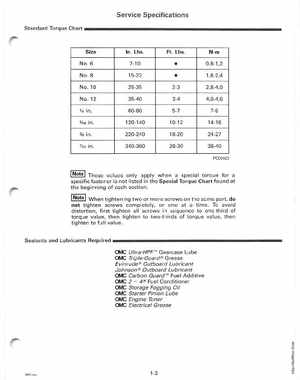 1996 Johnson/Evinrude Outboards 50 thru 70 3-Cylinder Service Manual, Page 9