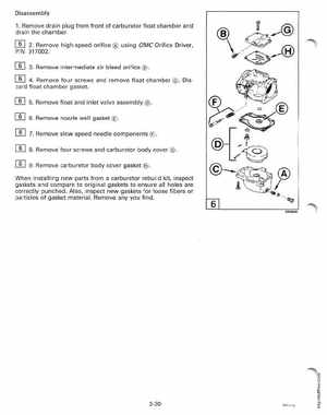 1996 Johnson/Evinrude Outboards 50 thru 70 3-Cylinder Service Manual, Page 88