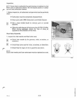 1996 Johnson/Evinrude Outboards 50 thru 70 3-Cylinder Service Manual, Page 89