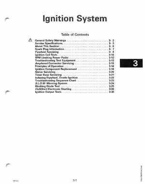 1996 Johnson/Evinrude Outboards 50 thru 70 3-Cylinder Service Manual, Page 100
