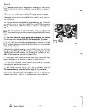 1996 Johnson/Evinrude Outboards 50 thru 70 3-Cylinder Service Manual, Page 157