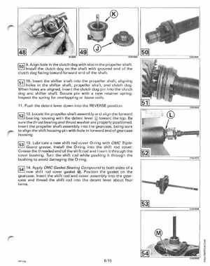 1996 Johnson/Evinrude Outboards 50 thru 70 3-Cylinder Service Manual, Page 222