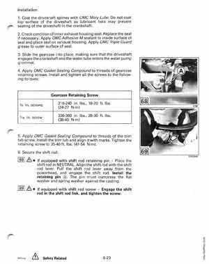1996 Johnson/Evinrude Outboards 50 thru 70 3-Cylinder Service Manual, Page 226