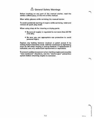 1996 Johnson/Evinrude Outboards 50 thru 70 3-Cylinder Service Manual, Page 229