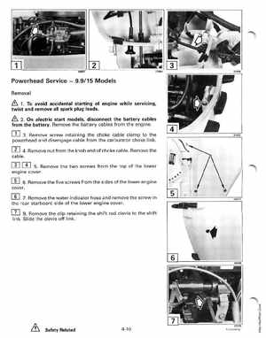 1996 Johnson/Evinrude Outboards 8 thru 15 Four-Stroke Service Manual, Page 124