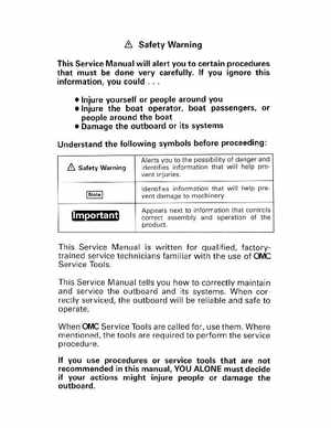 1997 "EU" Johnson Evinrude 5 thru 15 Four Stroke Service Manual, P/N 507262, Page 2