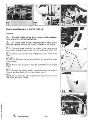 1997 "EU" Johnson Evinrude 5 thru 15 Four Stroke Service Manual, P/N 507262, Page 131