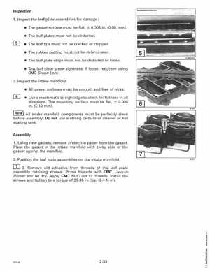 1997 Johnson Evinrude "EU" 125C, 130, 200, 225, 250 90 LV Service Manual, P/N 507269, Page 109