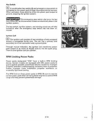 1997 Johnson Evinrude "EU" 125C, 130, 200, 225, 250 90 LV Service Manual, P/N 507269, Page 133