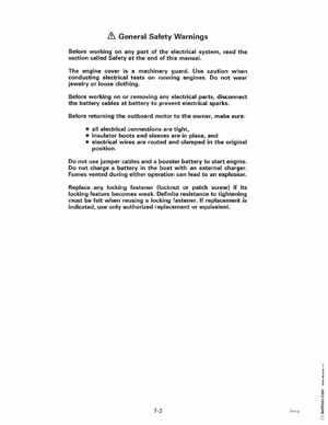 1997 Johnson Evinrude "EU" 125C, 130, 200, 225, 250 90 LV Service Manual, P/N 507269, Page 340