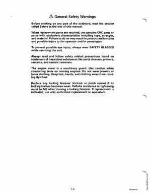 1997 Johnson/Evinrude EU 25, 35 HP 3-Cylinder outboards Service Manual, Page 8