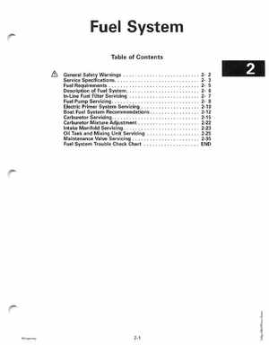 1997 Johnson/Evinrude EU 25, 35 HP 3-Cylinder outboards Service Manual, Page 52