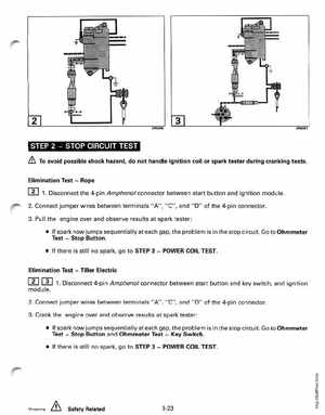 1997 Johnson/Evinrude EU 25, 35 HP 3-Cylinder outboards Service Manual, Page 112