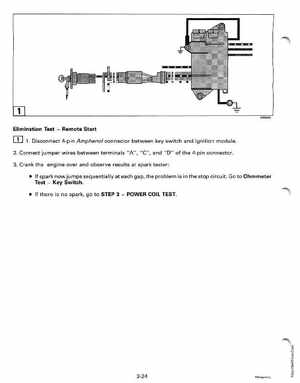 1997 Johnson/Evinrude EU 25, 35 HP 3-Cylinder outboards Service Manual, Page 113