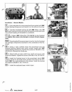 1997 Johnson/Evinrude EU 25, 35 HP 3-Cylinder outboards Service Manual, Page 150