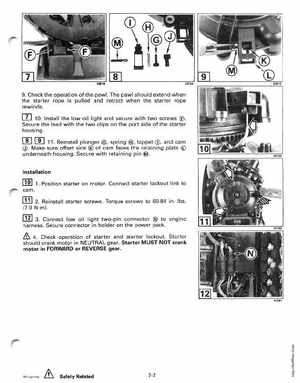 1997 Johnson/Evinrude EU 25, 35 HP 3-Cylinder outboards Service Manual, Page 217