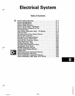1997 Johnson/Evinrude EU 25, 35 HP 3-Cylinder outboards Service Manual, Page 218