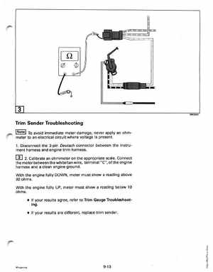 1997 Johnson/Evinrude EU 25, 35 HP 3-Cylinder outboards Service Manual, Page 272