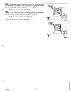 1997 Johnson/Evinrude EU 25, 35 HP 3-Cylinder outboards Service Manual, Page 276