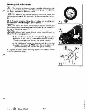1997 Johnson/Evinrude EU 25, 35 HP 3-Cylinder outboards Service Manual, Page 292