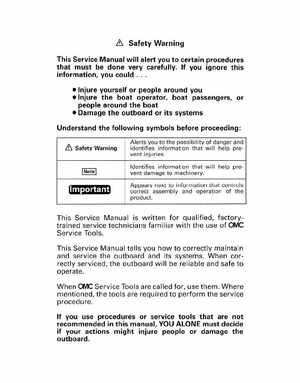 1997 Johnson Evinrude "EU" 40 thru 55 2-Cylinder Service Manual, P/N 507265, Page 2