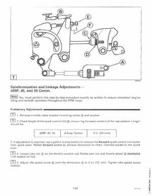 1997 Johnson Evinrude "EU" 40 thru 55 2-Cylinder Service Manual, P/N 507265, Page 48