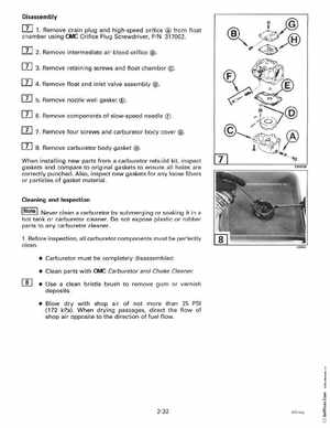 1997 Johnson Evinrude "EU" 40 thru 55 2-Cylinder Service Manual, P/N 507265, Page 92