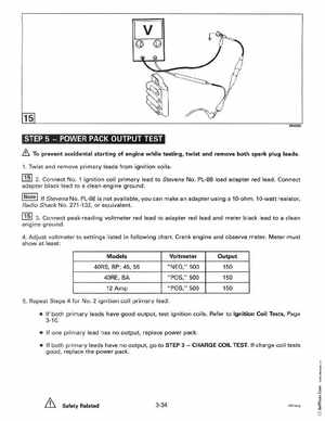 1997 Johnson Evinrude "EU" 40 thru 55 2-Cylinder Service Manual, P/N 507265, Page 134