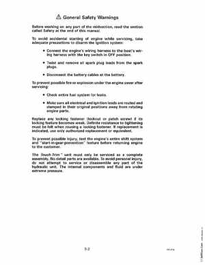 1997 Johnson Evinrude "EU" 40 thru 55 2-Cylinder Service Manual, P/N 507265, Page 174