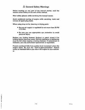 1997 Johnson Evinrude "EU" 40 thru 55 2-Cylinder Service Manual, P/N 507265, Page 255