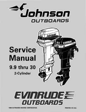 1997 Johnson Evinrude "EU" 9.9 thru 30 2-Cylinder Service Manual, P/N 507263, Page 1
