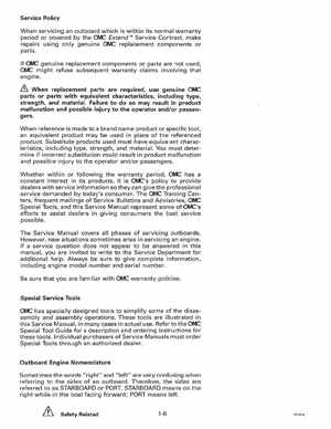 1997 Johnson Evinrude "EU" 90, 105RW, 115, 150, 150W, 175 60 LV Service Manual, P/N 507268, Page 12