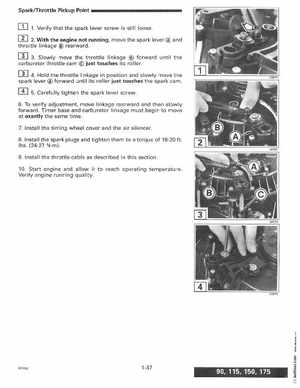 1997 Johnson Evinrude "EU" 90, 105RW, 115, 150, 150W, 175 60 LV Service Manual, P/N 507268, Page 43