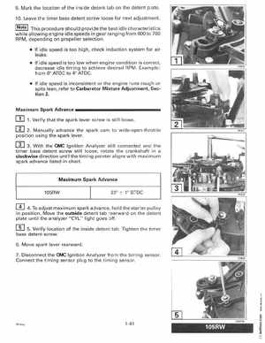 1997 Johnson Evinrude "EU" 90, 105RW, 115, 150, 150W, 175 60 LV Service Manual, P/N 507268, Page 47