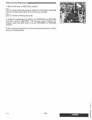 1997 Johnson Evinrude "EU" 90, 105RW, 115, 150, 150W, 175 60 LV Service Manual, P/N 507268, Page 49