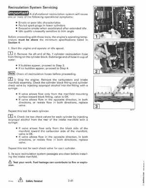 1997 Johnson Evinrude "EU" 90, 105RW, 115, 150, 150W, 175 60 LV Service Manual, P/N 507268, Page 99