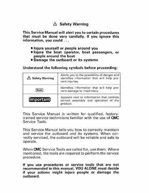 1997 Johnson Evinrude "EU" 90 thru 115 90 CV Service Manual, P/N 507267, Page 2