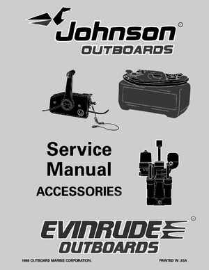 1997 Johnson Evinrude "EU" Accessories Service Manual, P/N 507270, Page 1