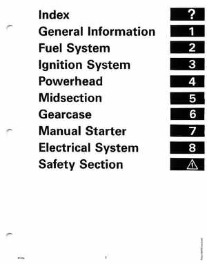 1997 Johnson/Evinrude Outboards 2 thru 8 Service Manual, Page 3