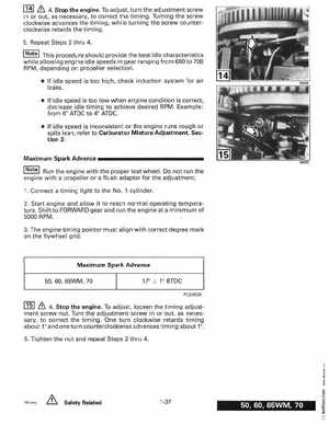 1997 Johnsoon Evinrude "EU" 50 thru 70 3-Cylinder Service Manual, P/N 507266, Page 43