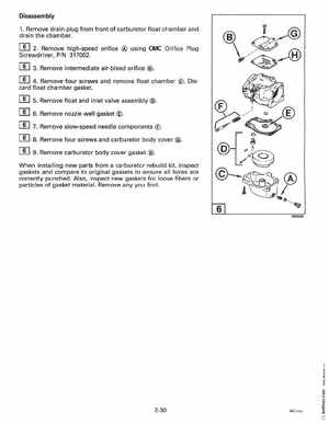 1997 Johnsoon Evinrude "EU" 50 thru 70 3-Cylinder Service Manual, P/N 507266, Page 88