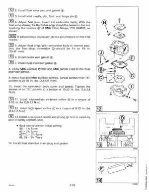 1997 Johnsoon Evinrude "EU" 50 thru 70 3-Cylinder Service Manual, P/N 507266, Page 91