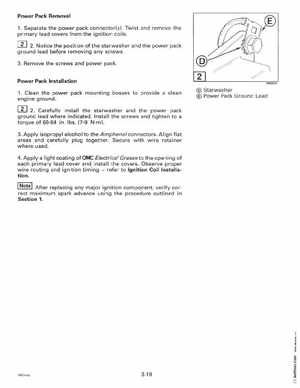 1997 Johnsoon Evinrude "EU" 50 thru 70 3-Cylinder Service Manual, P/N 507266, Page 115