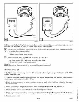 1997 Johnsoon Evinrude "EU" 50 thru 70 3-Cylinder Service Manual, P/N 507266, Page 124