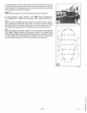 1997 Johnsoon Evinrude "EU" 50 thru 70 3-Cylinder Service Manual, P/N 507266, Page 157